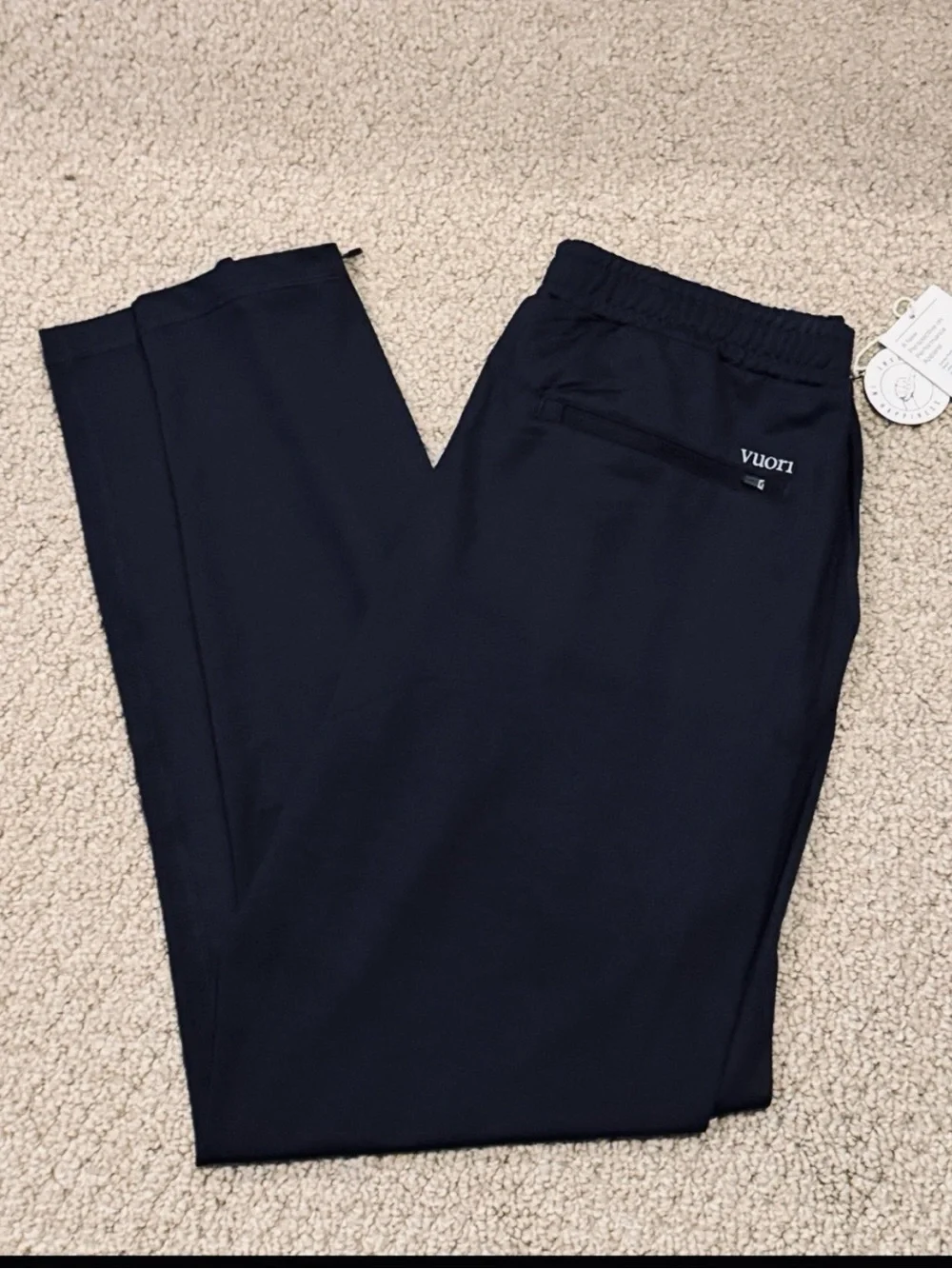 Vuori Sunday Performance Track Pant 2.0 Black Sz Medium